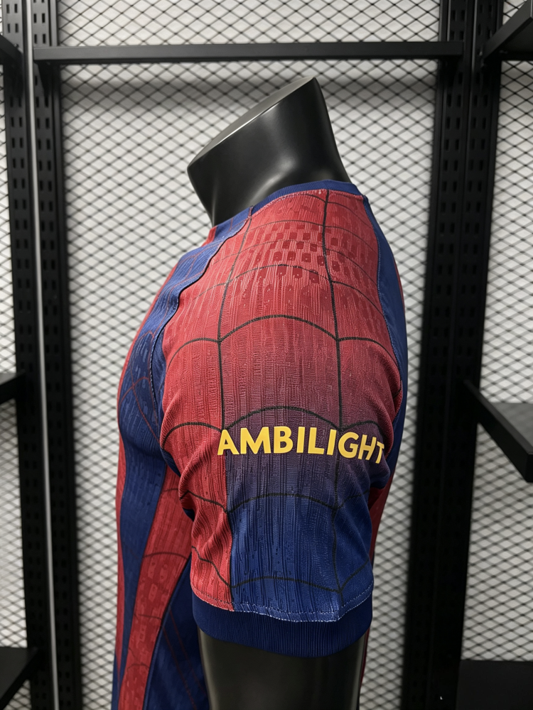 Barcelona 2026-27 Spider Man Special Edition Player Edition jersey
