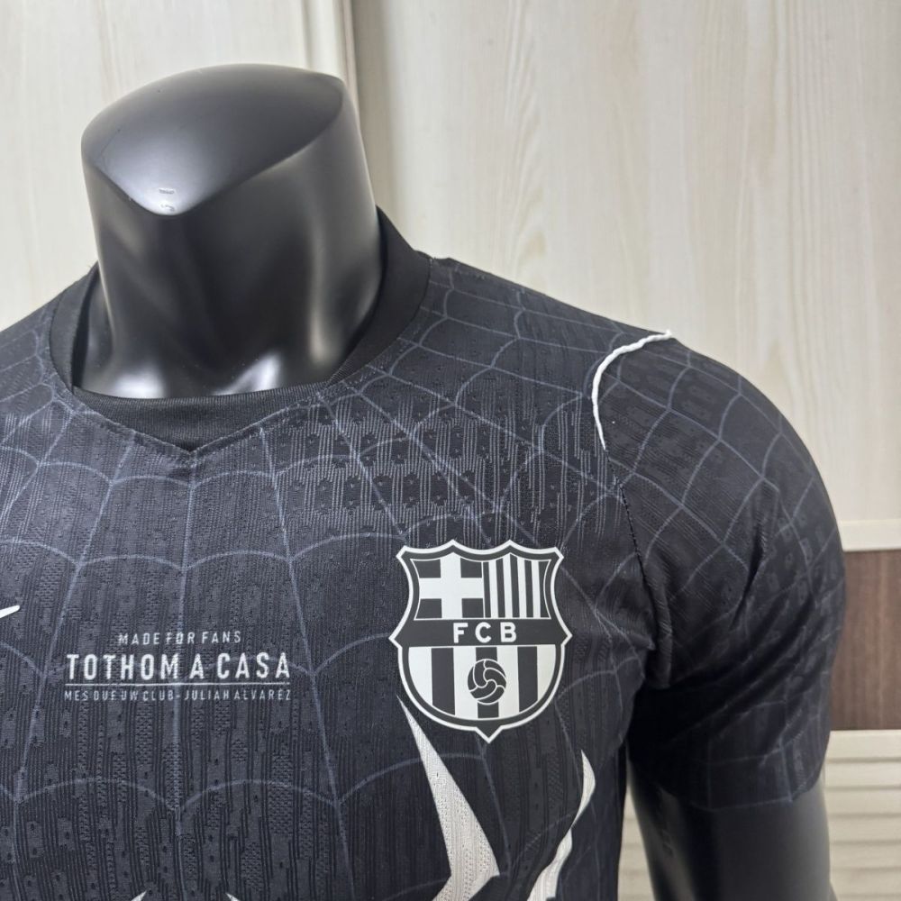 Barcelona 2026-27 season Black Spider Man Special Edition Player Edition jersey