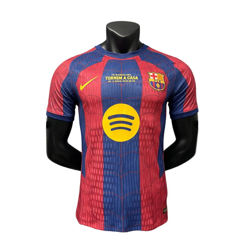 Barcelona 2026-27 Spider Man Special Edition Player Edition jersey