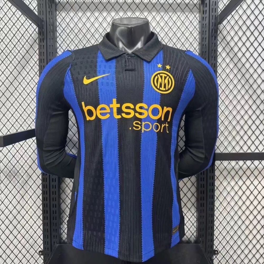Inter Milan Authentic Football Jersey Home Long Sleeve Shirt 2026/27