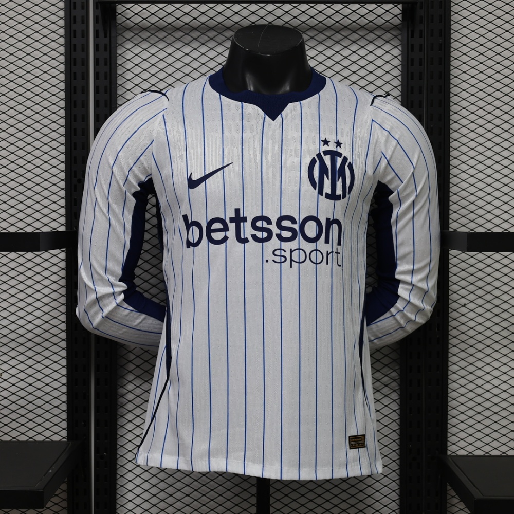 Inter Milan Authentic Football Jersey Away Long Sleeve Shirt 2026/27