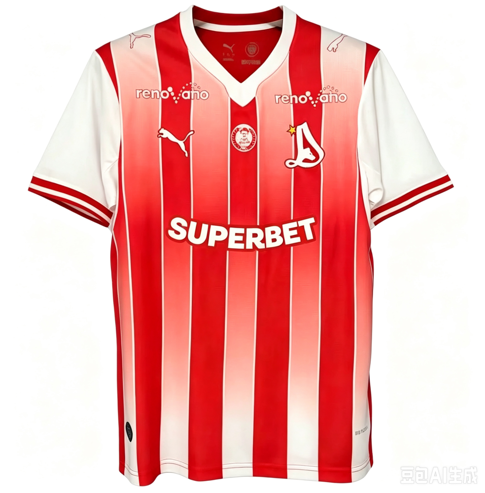 26-27 FC Dinamo București Home Soccer Jersey Fan version