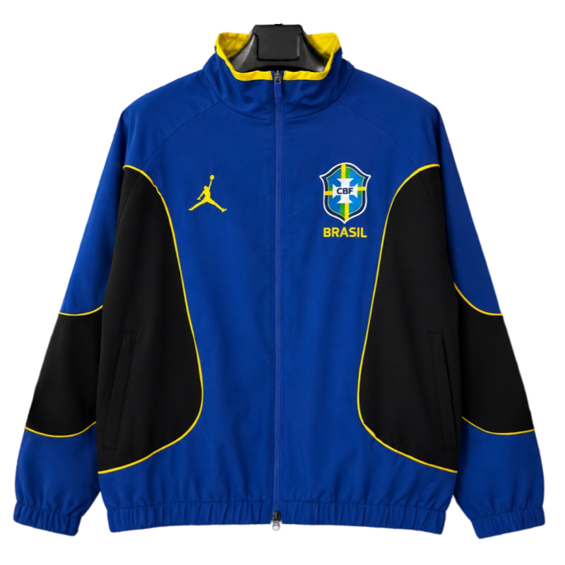 2026 Brazil Blue World Cup Classic Casual Training Windproof Jacket