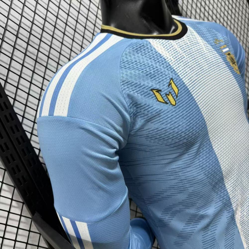 Messi Argentina Farewell Commemorative Shirt 2026 Edition and Equipment Set - Player Edition Long Sleeve