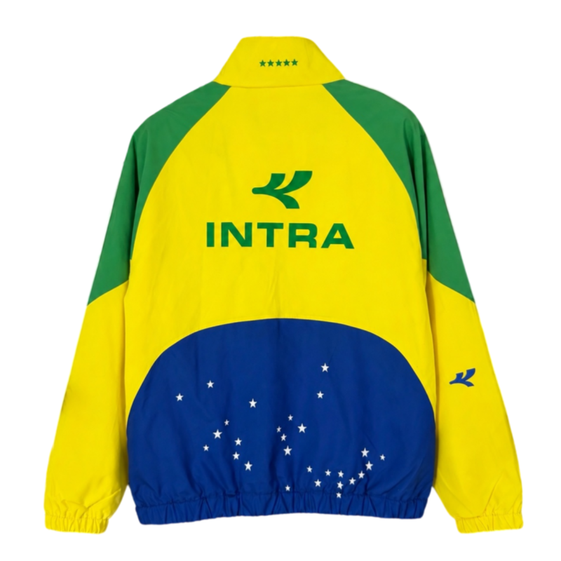 2026 Brazilian yellow retro casual training windproof jacket
