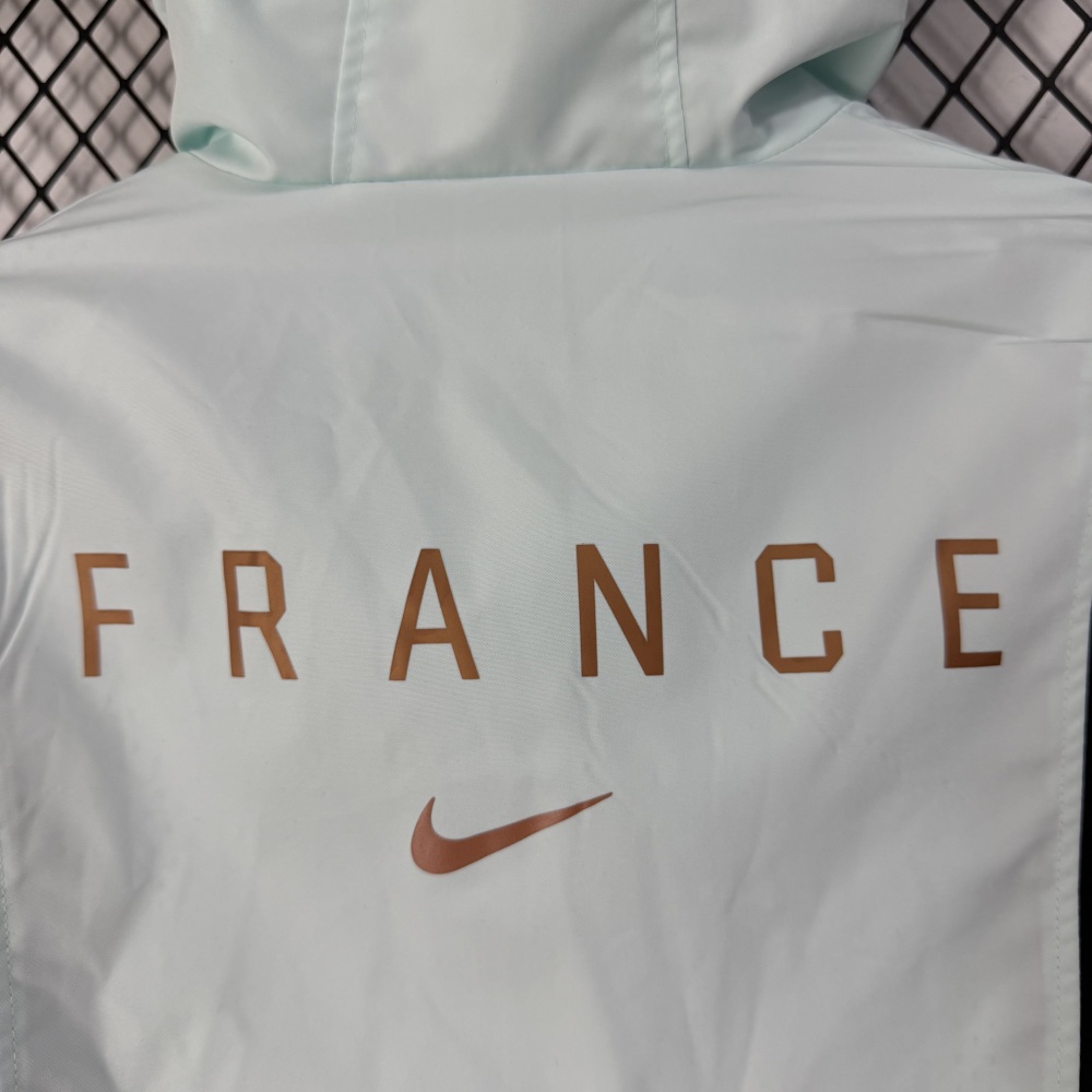 2026 France Light Green World Cup Casual Training Windproof Jacket