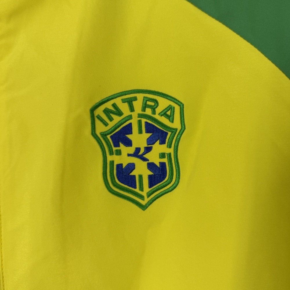 2026 Brazilian yellow retro casual training windproof jacket