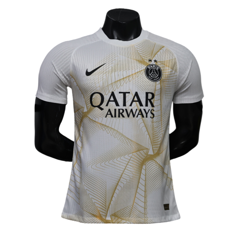 PSG 2026-2027 UEFA Champions League Pre match Yellow Football Shirt - Player Edition