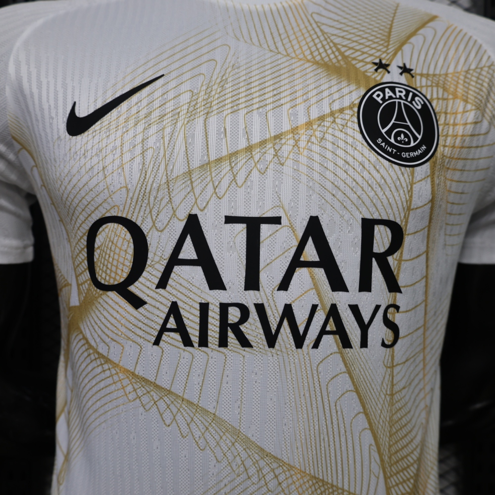 PSG 2026-2027 UEFA Champions League Pre match Yellow Football Shirt - Player Edition
