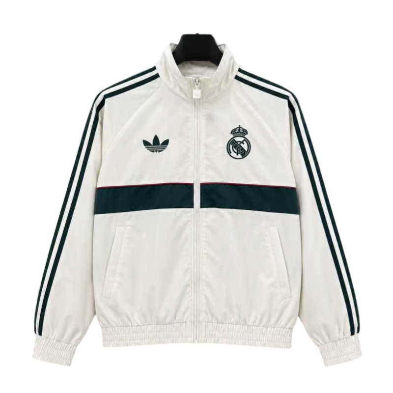 26-27 season Real Madrid beige jacket casual training windproof jacket
