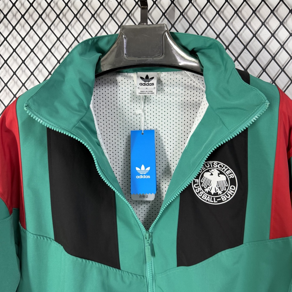 2026 German team Lake Green World Cup casual training windproof jacket