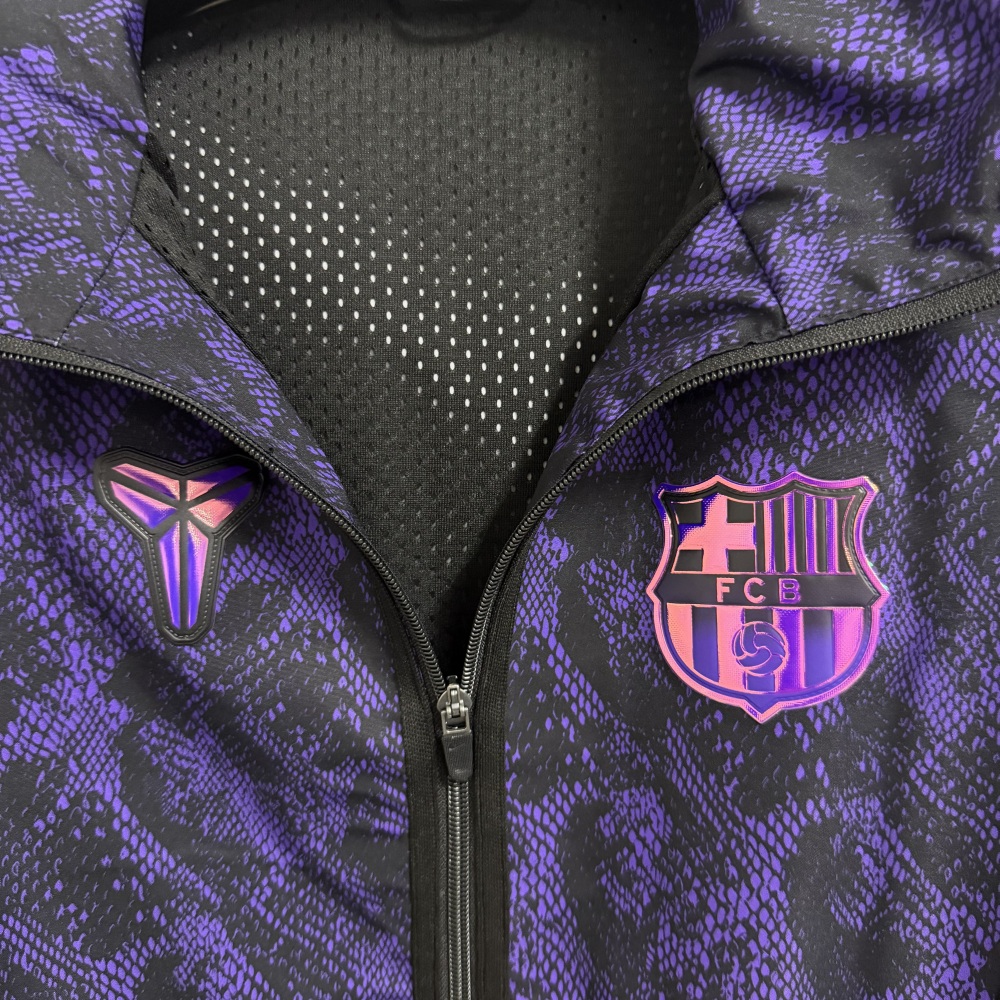 26/27 Barcelona Black and Purple Ramina Yamal Style Casual Windproof Jacket