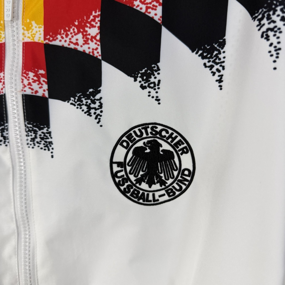 2026 German national team white transfer printing World Cup casual training windproof jacket