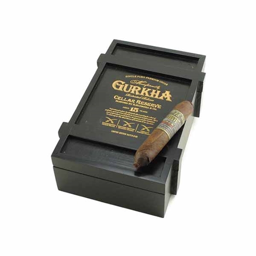 黑盒 GURKHA CELLAR RESERVE AGED 15 YEARS SOLARA DOUBLE ROBUSTO(BLACK) 20s 廓尔喀 15年限量版双罗伯图（黑色） 20支/盒
