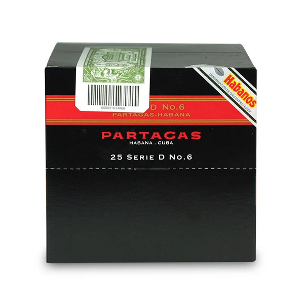 PARTAGAS SERIE D No.6 C/P 25s  帕特加斯  D6号纸盒 5支×5盒 25支/盒
