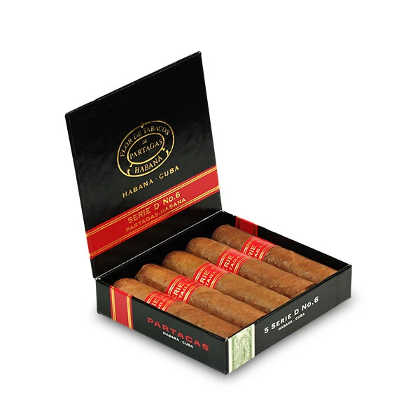 PARTAGAS SERIE D No.6 C/P 25s  帕特加斯  D6号纸盒 5支×5盒 25支/盒