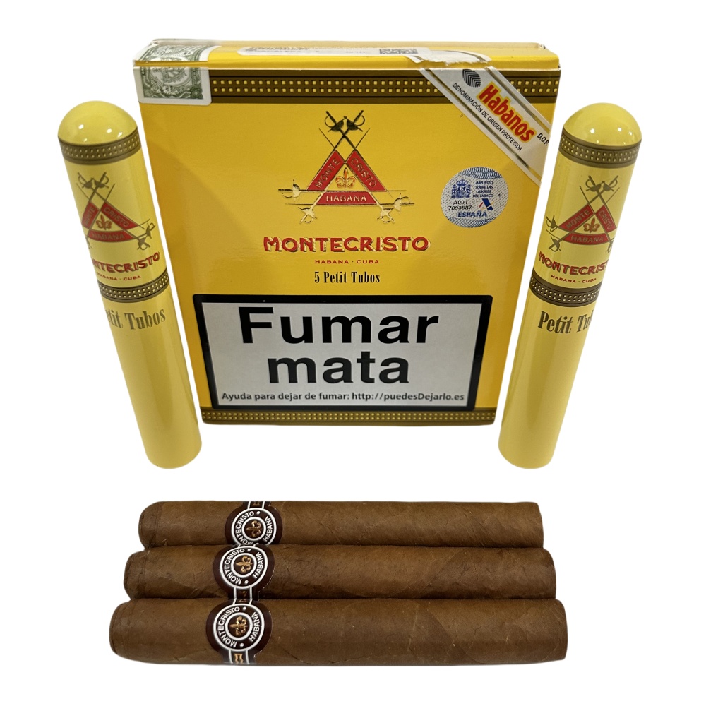 MONTECRISTOS PETIT TUBO 25s 蒙特 小铝管纸盒5支×5盒 25支/盒