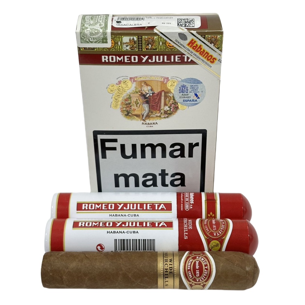 ROMEO Y JULIETA WIDE CHURCHILS  15s 罗密欧与朱丽叶 宽丘吉尔 纸盒铝管 15支/盒