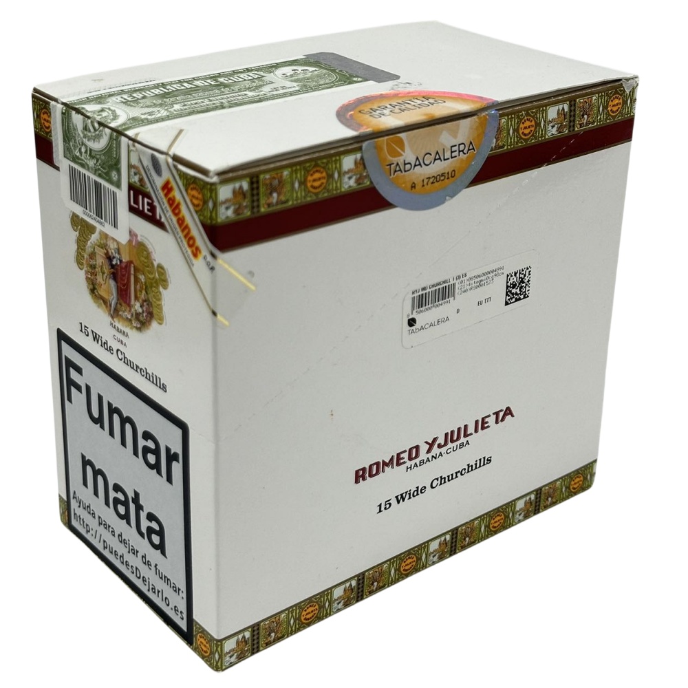 ROMEO Y JULIETA WIDE CHURCHILS  15s 罗密欧与朱丽叶 宽丘吉尔 纸盒铝管 15支/盒