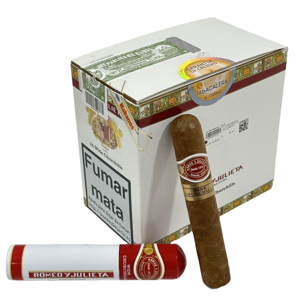 ROMEO Y JULIETA WIDE CHURCHILS  15s 罗密欧与朱丽叶 宽丘吉尔 纸盒铝管 15支/盒