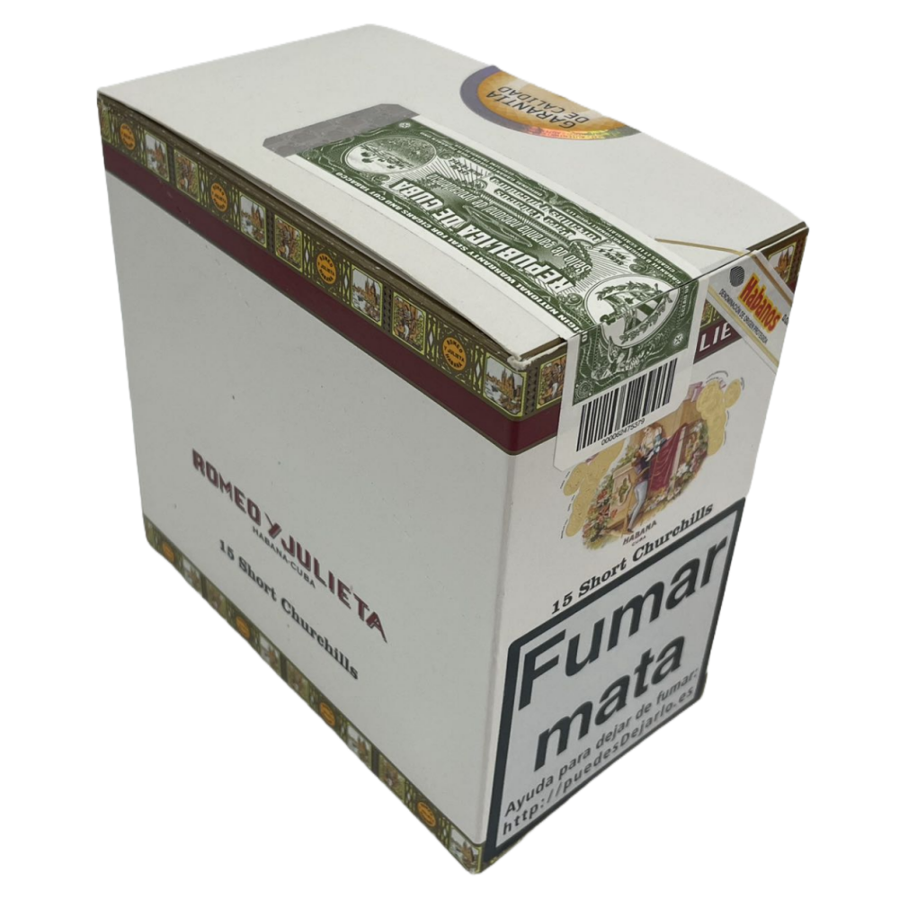 ROMEO Y JULIETA SHORT CHURCHILS 15s 罗密欧与朱丽叶 短丘吉尔 纸盒铝管 15支/盒