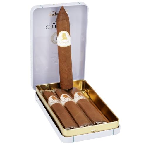 DAVIDOFF  WINSTON CHURCHILL BELICOSO 20s 大卫杜夫 温斯顿 丘吉尔 小鱼雷 铁盒 4支/盒x5盒