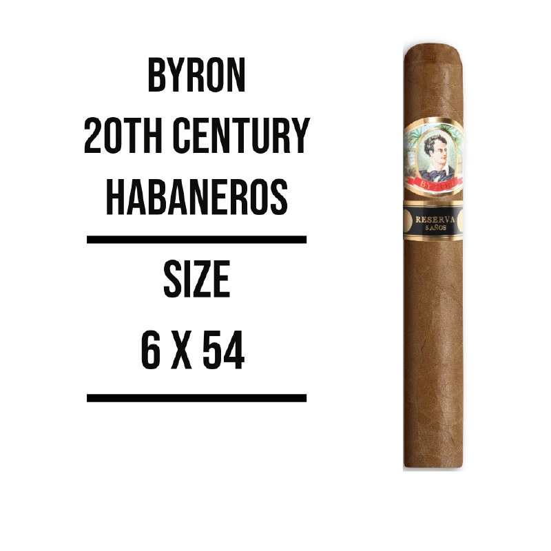 Byron 20th Century Habaneros Humidor 25s 拜伦 二十世纪系列 哈瓦那人 保湿盒版本 25支/盒