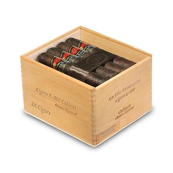 LA FLOR DOMINICANA LIGERO L- 400 CABINET OSCURO NATURAL 24S 多米尼加之花 高叶L-400 奥斯库罗 自然