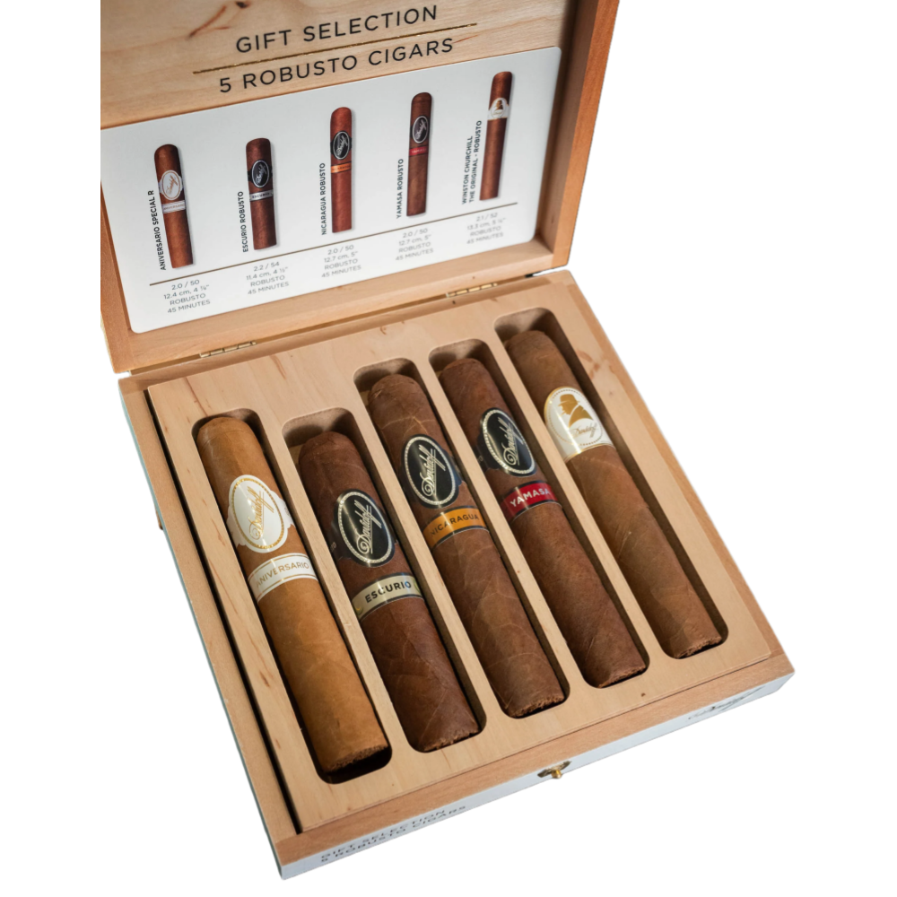 Davidoff Gift Selection Robusto 5s 大卫杜夫 罗布图礼赠精选 5支/盒