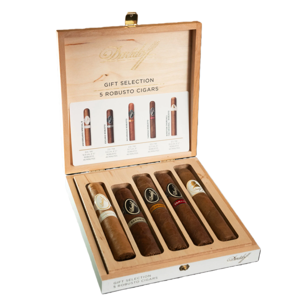 Davidoff Gift Selection Robusto 5s 大卫杜夫 罗布图礼赠精选 5支/盒