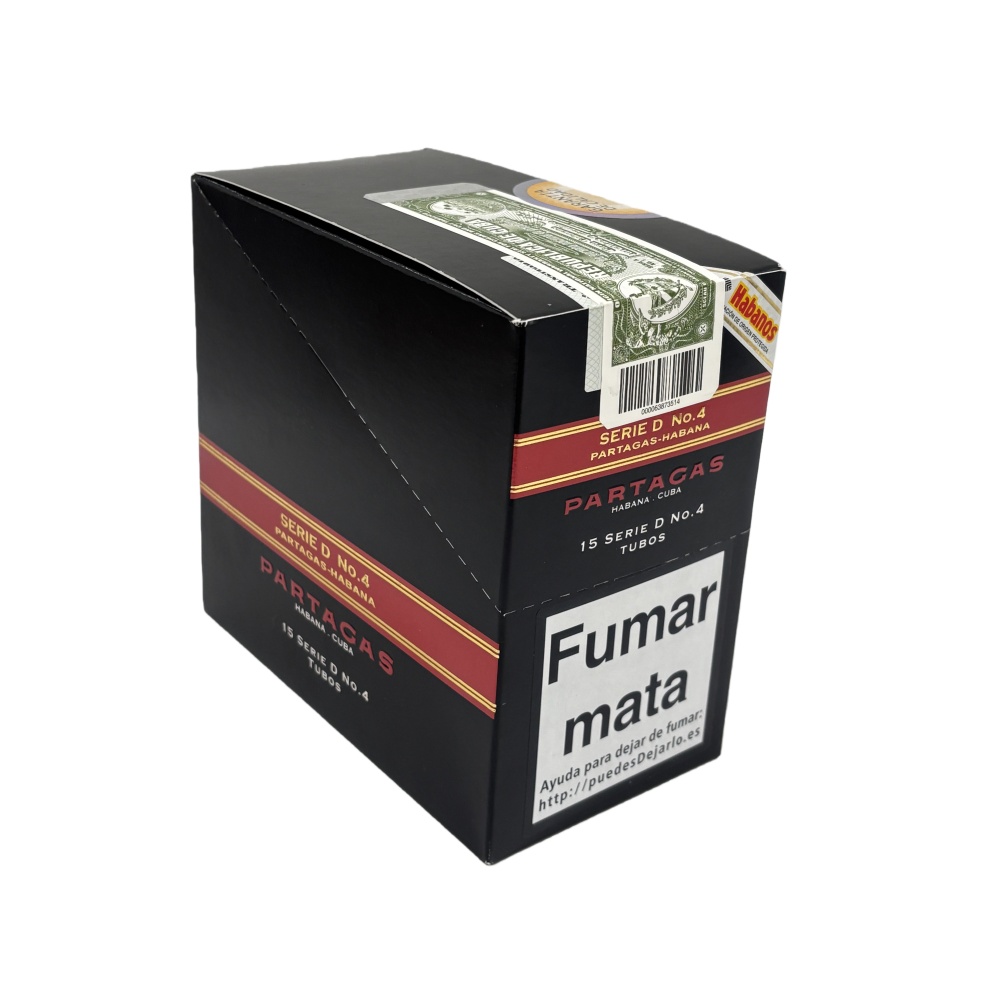 PARTAGAS SERIE D No.4 A/T15s  帕特加斯 D4号纸盒铝管 15支/盒