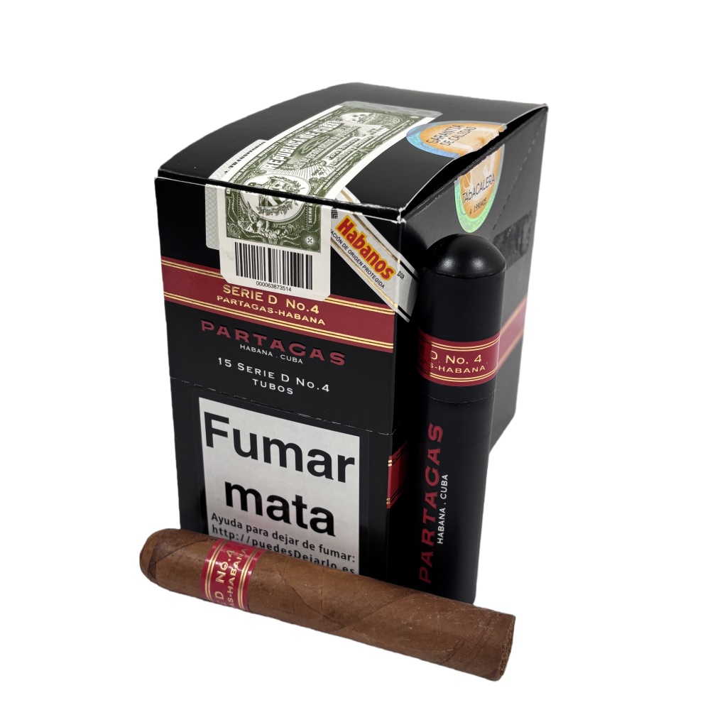 PARTAGAS SERIE D No.4 A/T15s  帕特加斯 D4号纸盒铝管 15支/盒