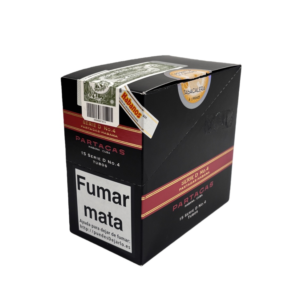 PARTAGAS SERIE D No.4 A/T15s  帕特加斯 D4号纸盒铝管 15支/盒