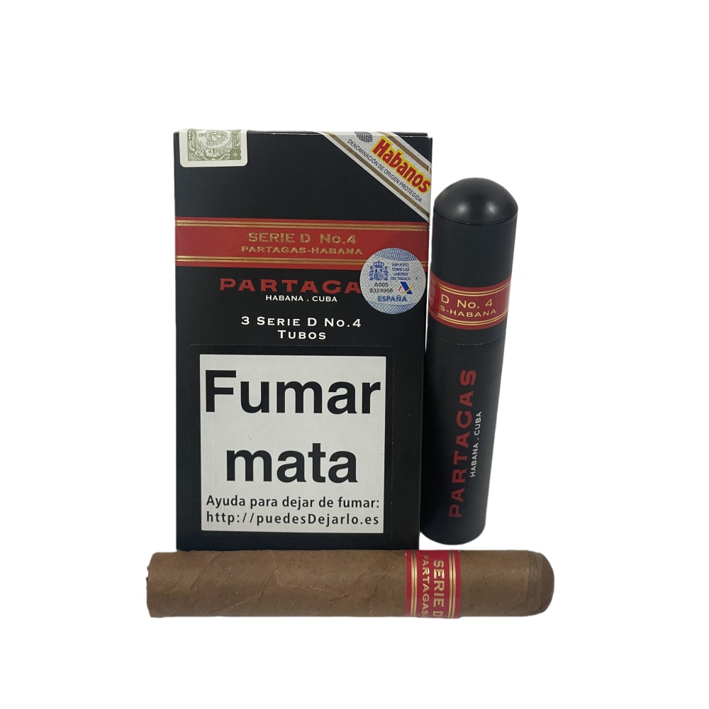 PARTAGAS SERIE D No.4 TUBOS 3s 帕特加斯 D4号 纸盒铝管 3支/盒