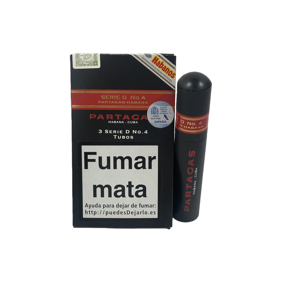 PARTAGAS SERIE D No.4 TUBOS 3s 帕特加斯 D4号 纸盒铝管 3支/盒