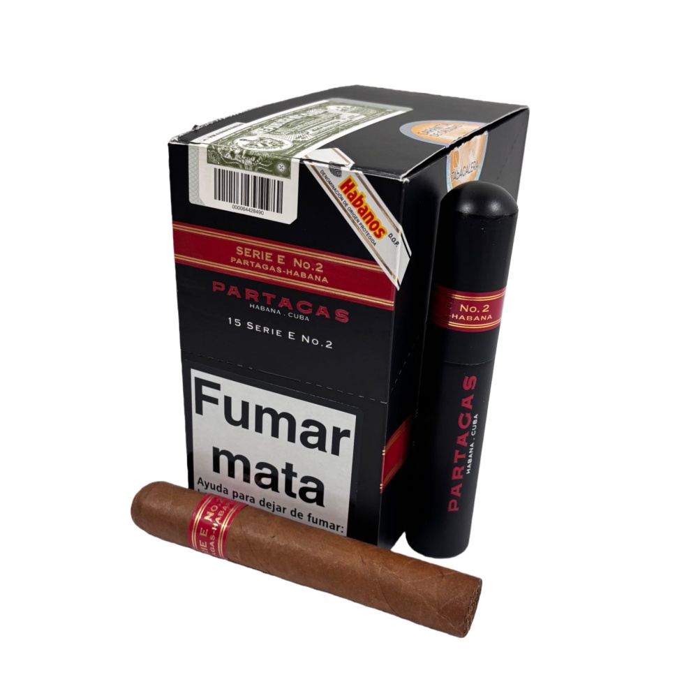 PARTAGAS SERIE E No.2 15s TUBOS 帕特加斯 E2号 纸盒铝管 15支/盒