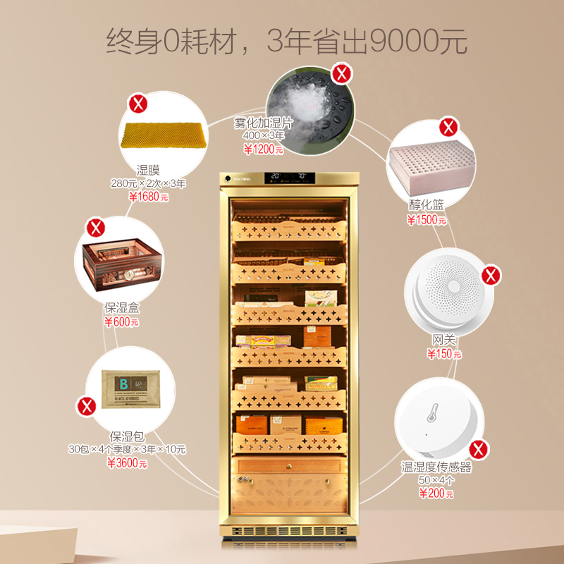 美晶"水平线"系列雪茄柜 MON2800A （下单前联系客服询价优惠）