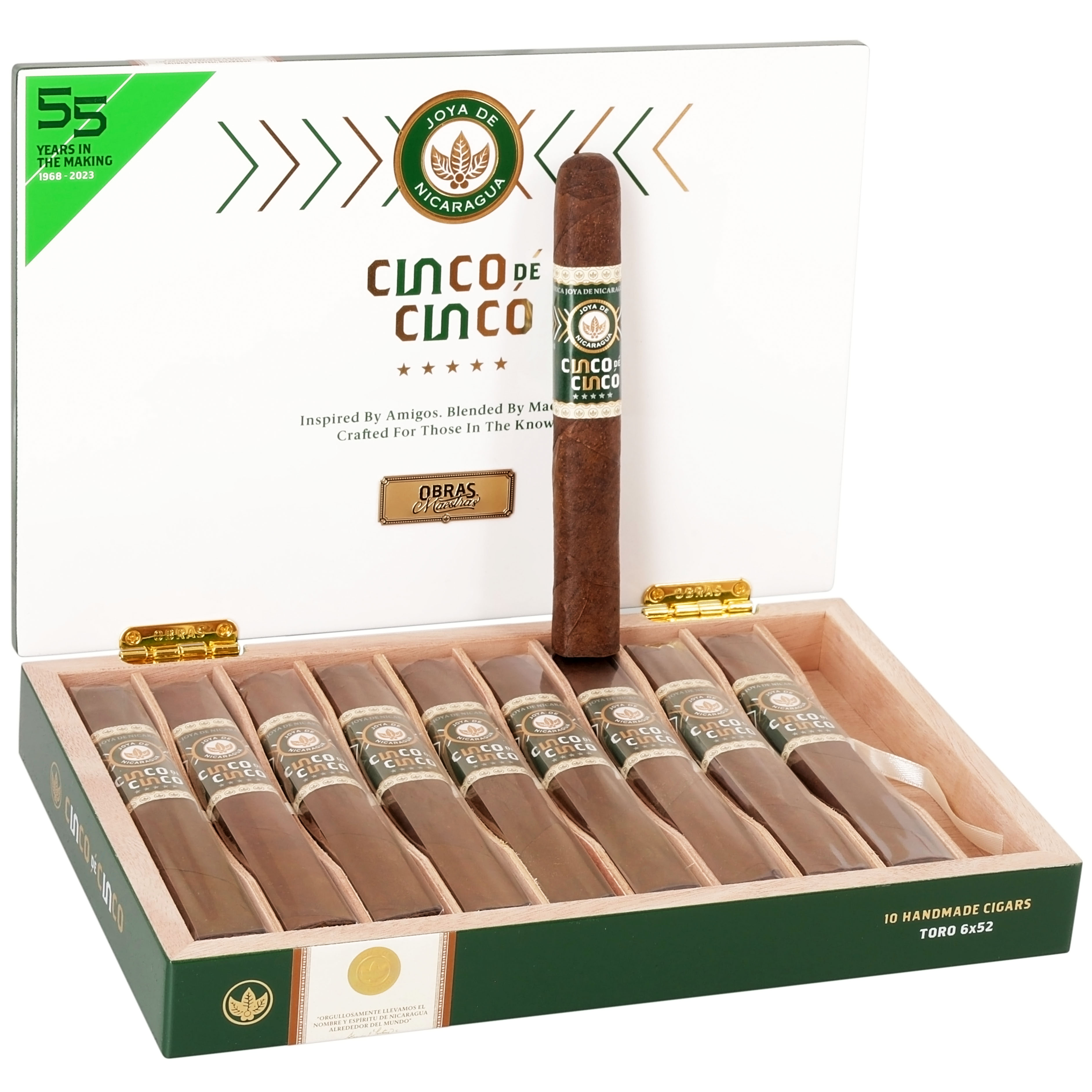 Joya de Nicaragua Cinco de Cinco Toro 10s 尼加拉瓜珍宝  55周年 托罗 10支/盒