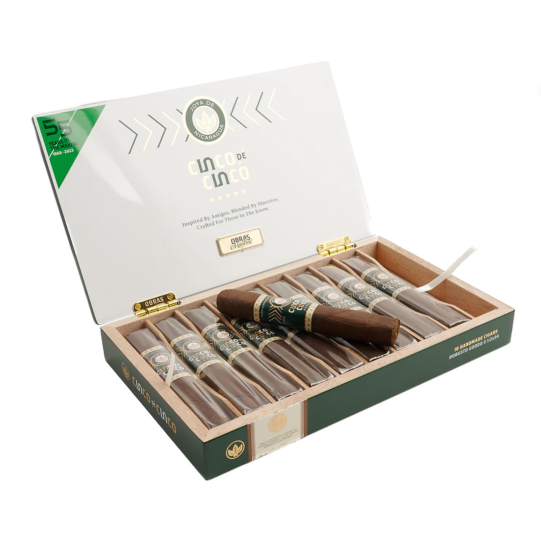 Joya de Nicaragua Cinco de Cinco Robusto Gordo 10s 尼加拉瓜珍宝 五十五周年  大罗布图  10支/盒