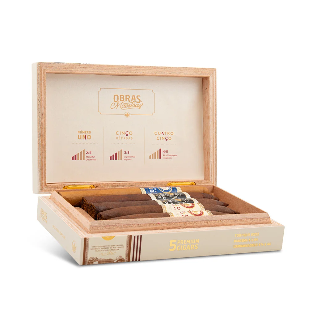 Joya de Nicaragua Selección Especial Obras Maestras Collection 5s 尼加拉瓜珍宝 特别精选 大师杰作 系列套装 5支/盒