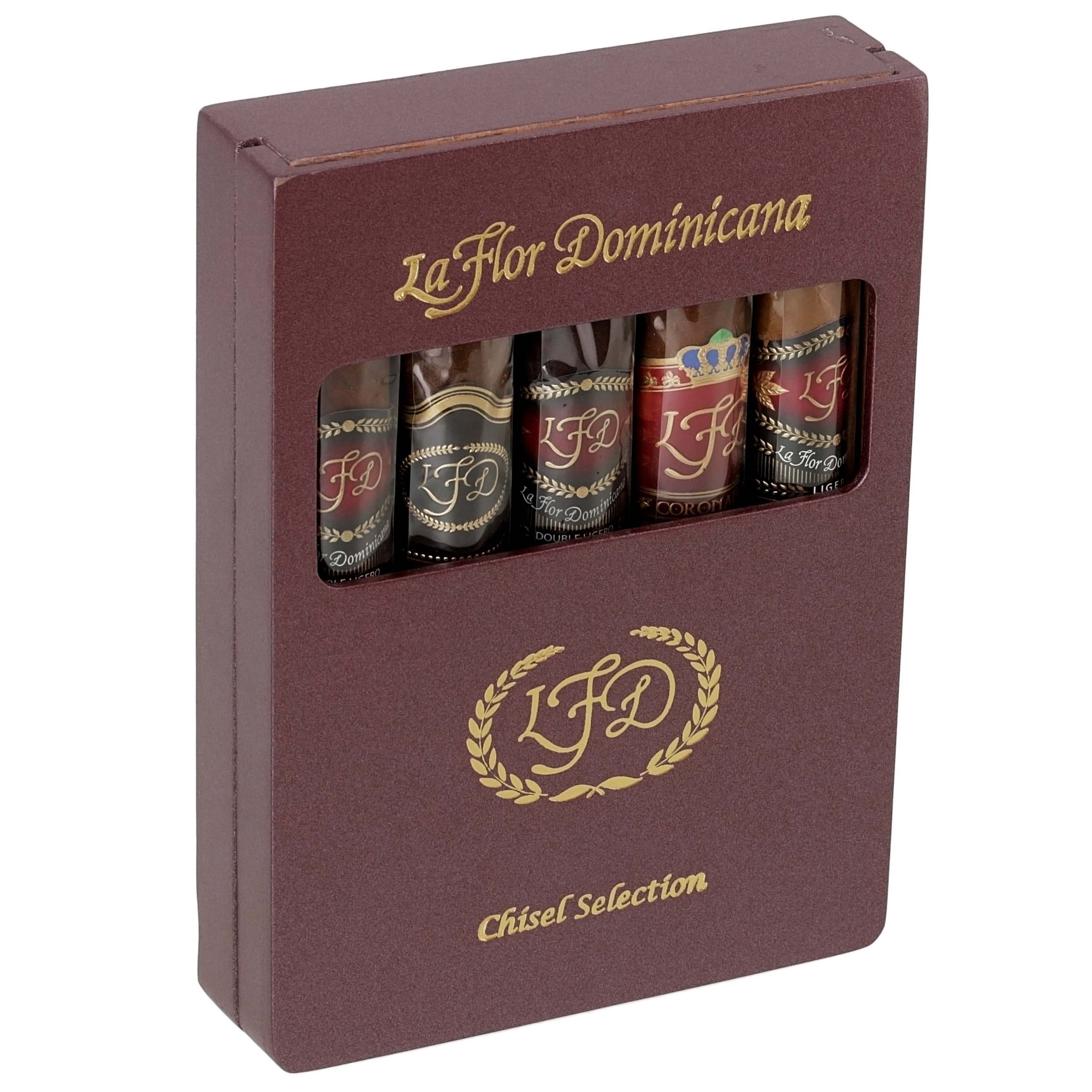 La Flor Dominicana Chisel Selection Sampler 5s 多米尼加之花 扁凿型 精选 5支/盒