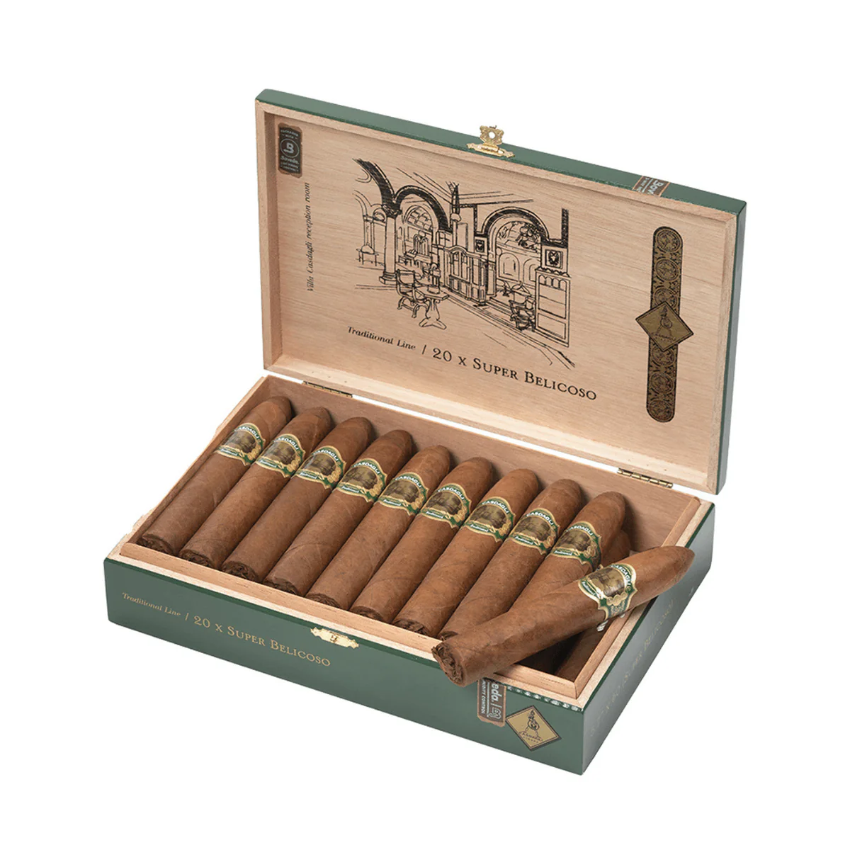 Casdagli Traditional Line Super Belicoso 20s 卡斯达格利 传统系列 超级鱼雷 20支/盒