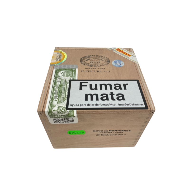 HOYO DE MONTERREY EPICURE No.3 25s 好友 逍遥三号 25支破损样盒 编号 （189）