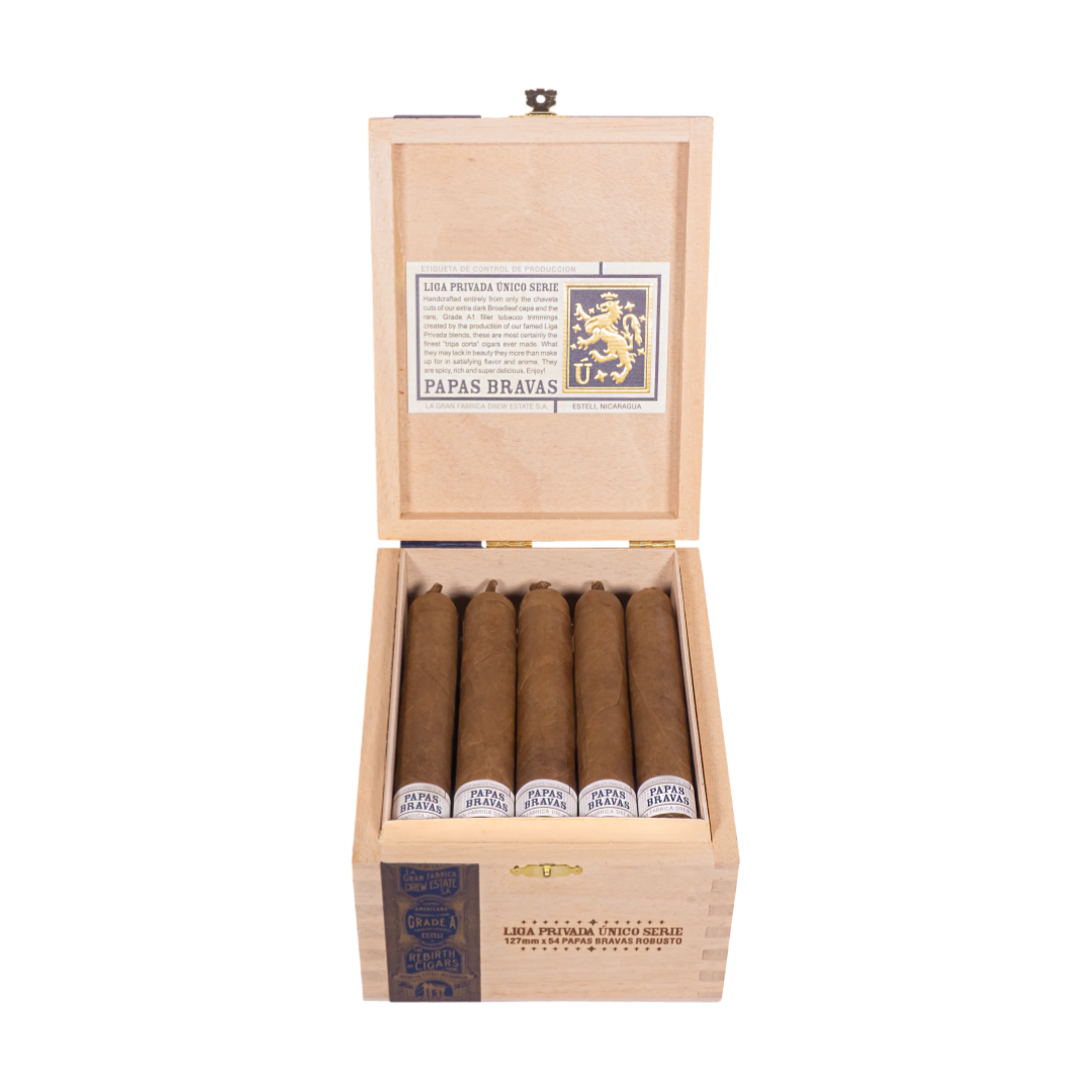 Liga Privada Único Serie Papas Bravas Robusto 20s 私人联盟 独角兽系列 炸土豆 罗布图 20支/盒