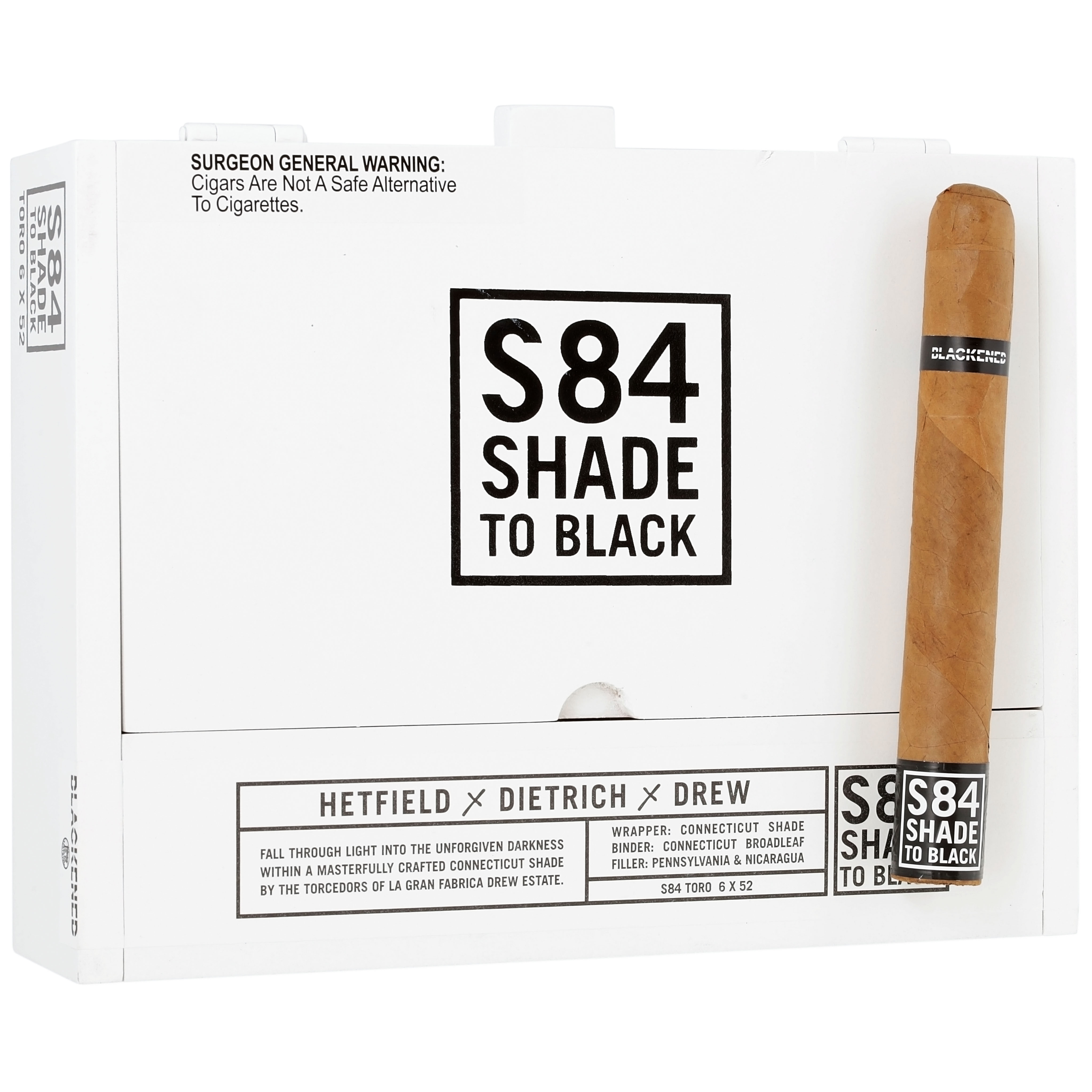 Drew Estate S84 Shade to Black Toro 20s 德鲁庄园 S84 黑标遮荫叶 托罗 20支/盒