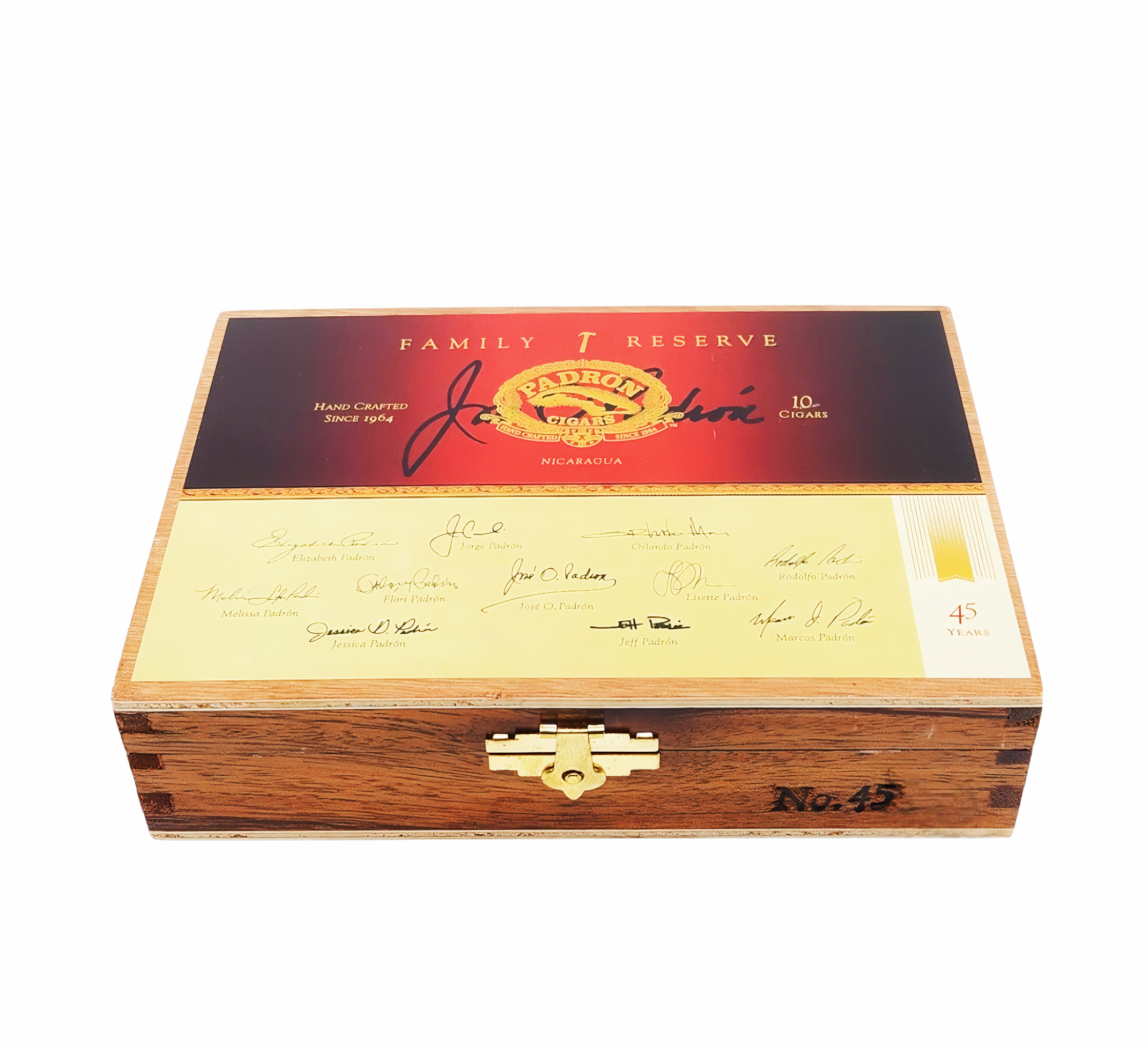 PADRON FAMILY RESERVE NO.45 MADURO 10'S 帕德龙 家族珍藏 45 号 马杜罗 10 支/盒