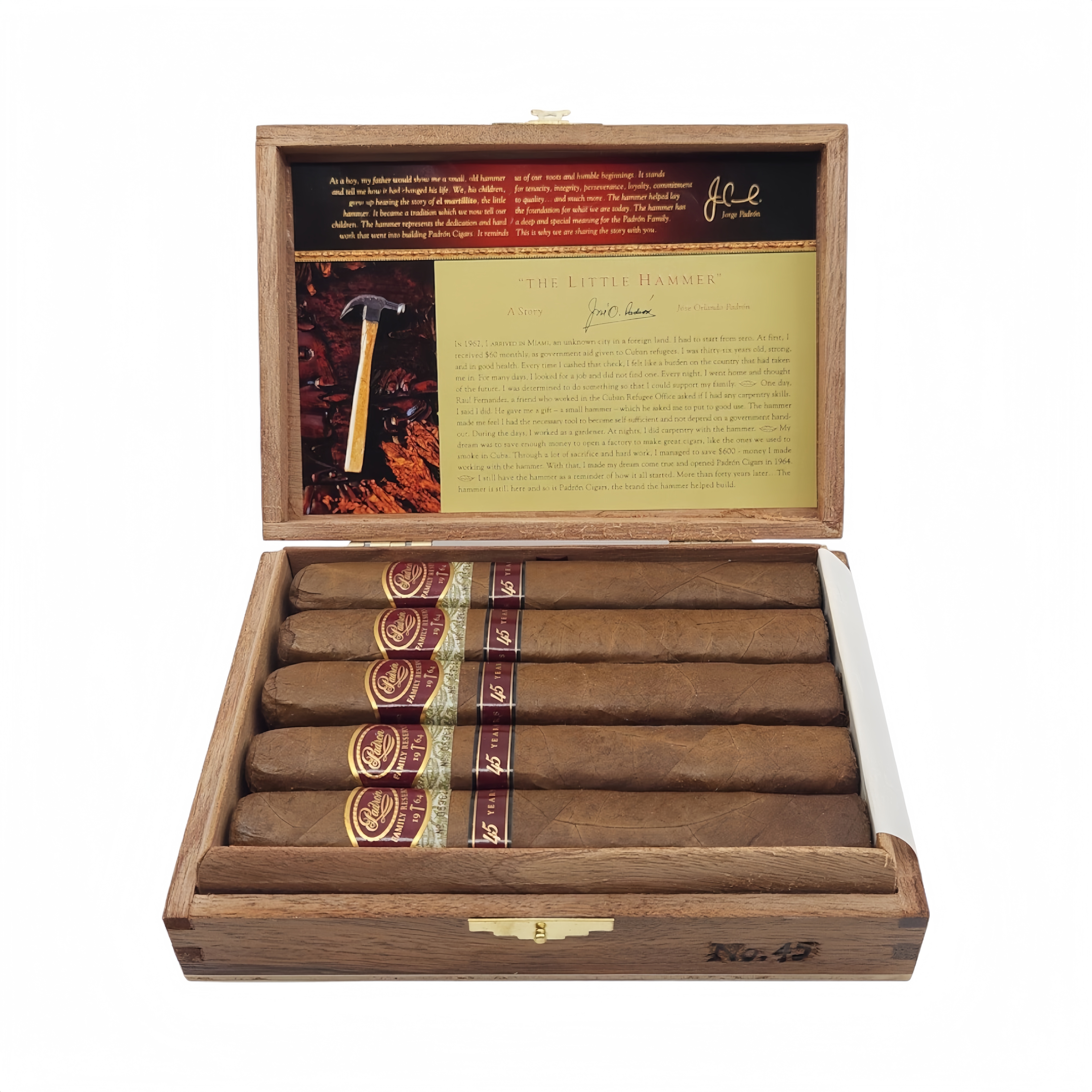 PADRON FAMILY RESERVE NO.45 NATURAL 10'S 帕德龙 家族珍藏 45 号 自然 10 支装