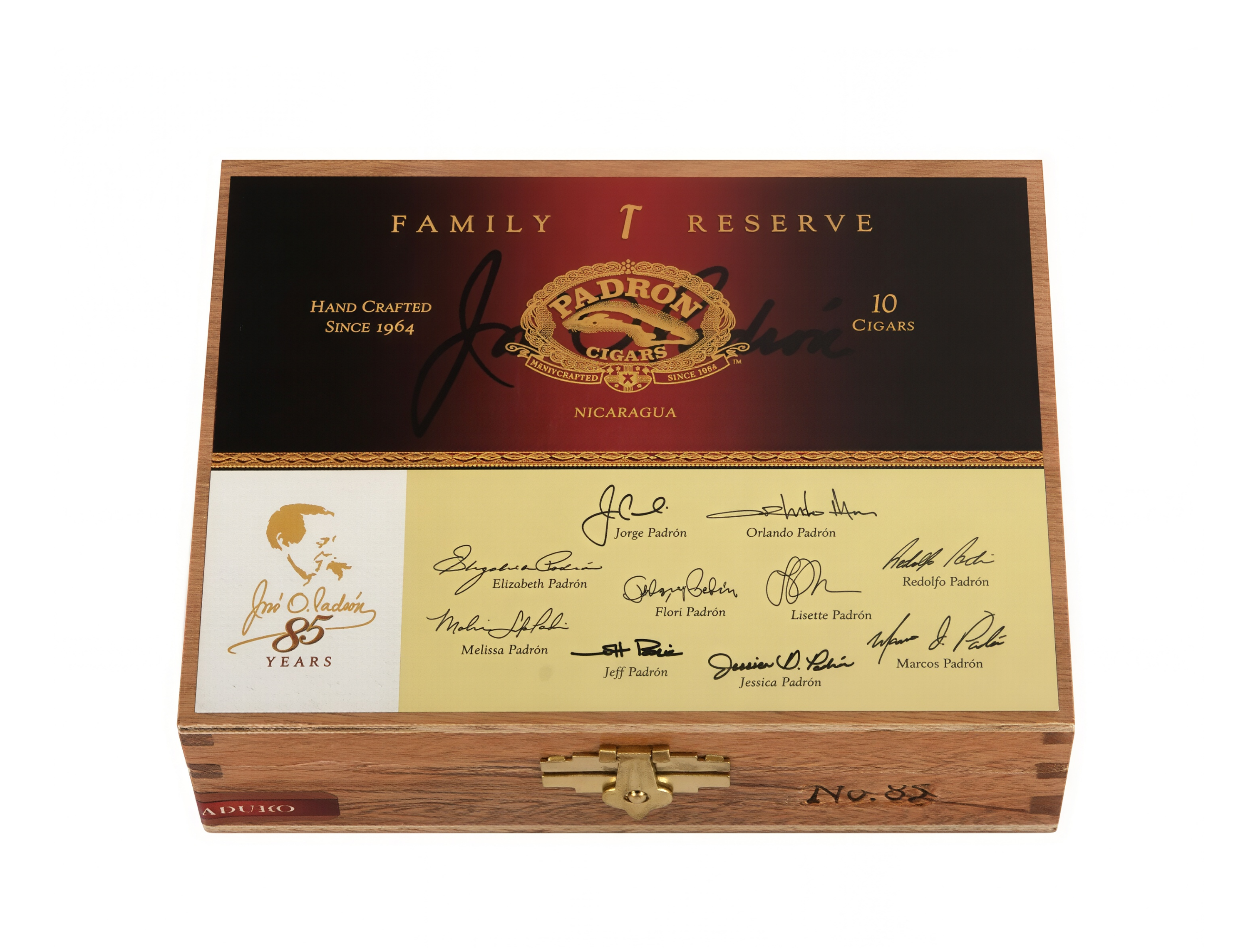 PADRON FAMILY RESERVE NO.85 NATURAL 10'S 帕德龙 家族珍藏 85号 自然 10支/盒