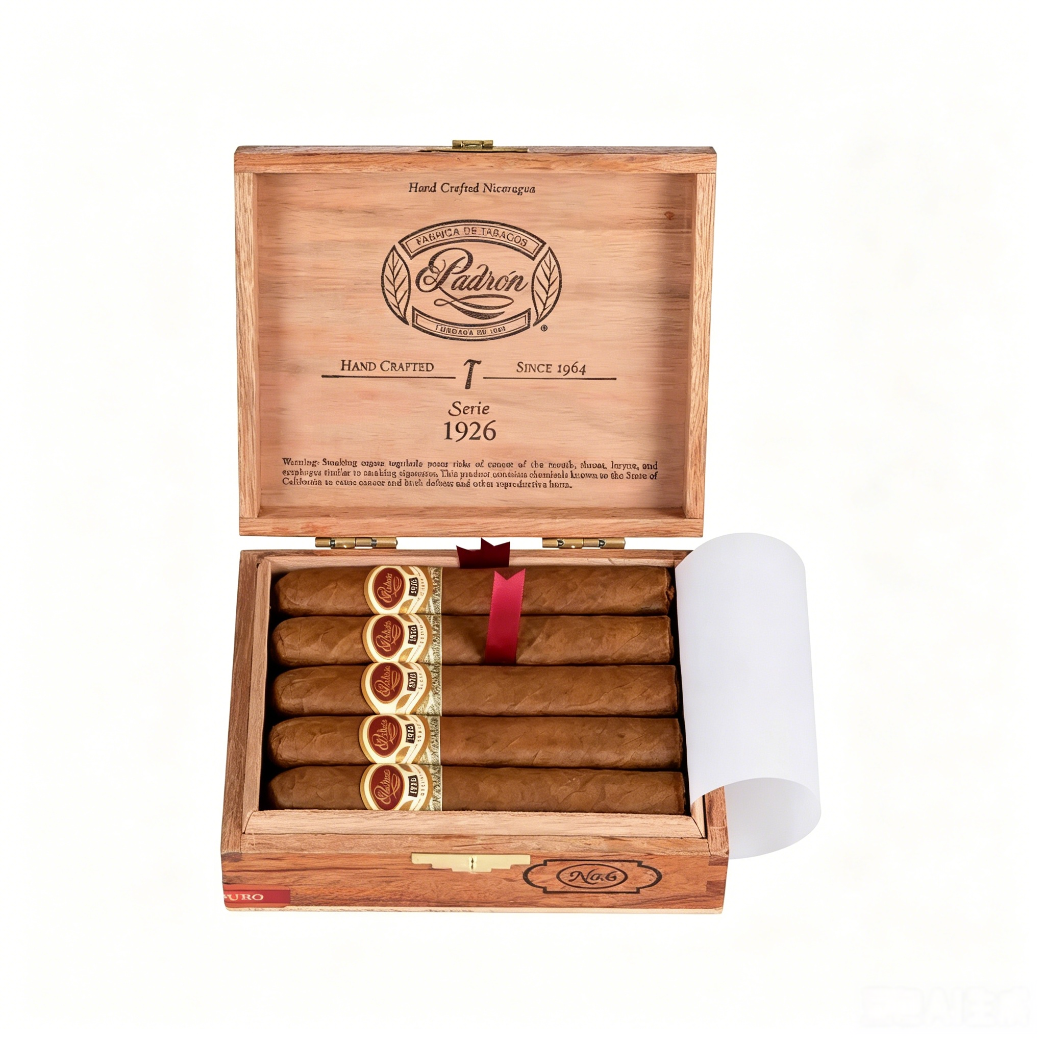 Padron Serie 1926 No.6 Natural 10s  帕德龙 1926系列 6号 自然  10支/盒