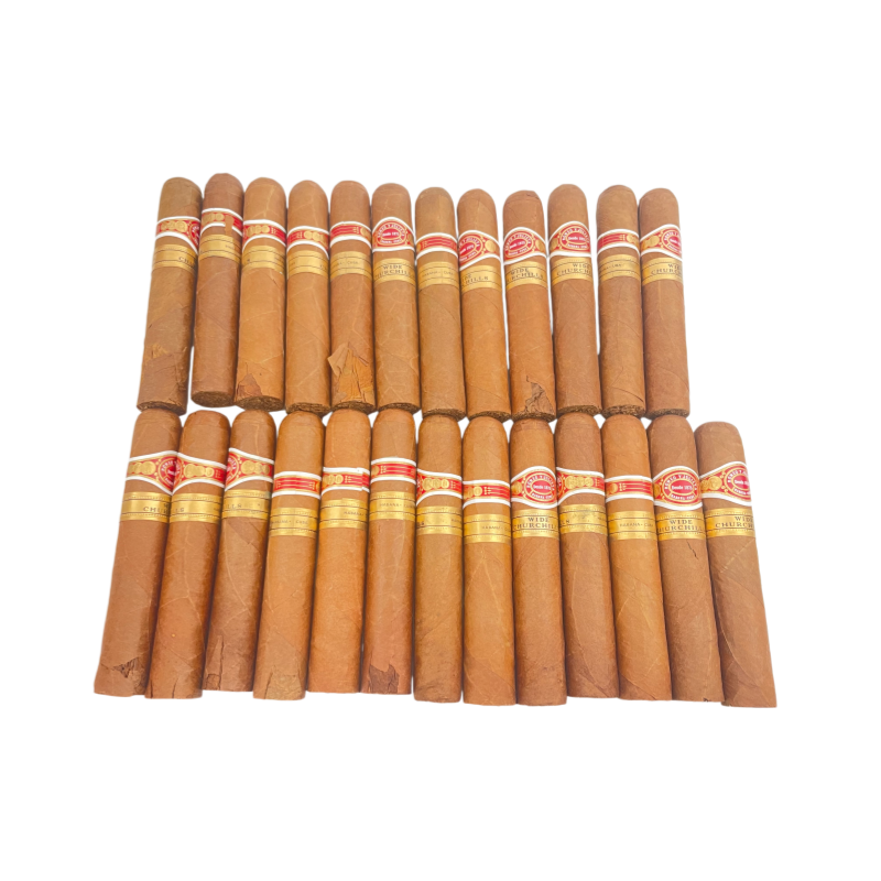 ROMEO Y JULIETA WIDE CHURCHILLS 25s 罗密欧与朱丽叶 宽丘吉尔 25支  破损样盒 编号 （213）